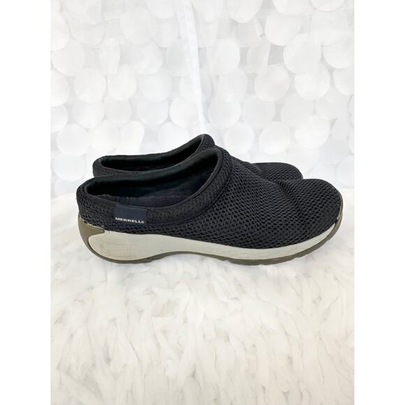 Merrell womens 9 Encore Breeze Blue Mesh slip on Mules comfort walking CLEANED - Picture 4 of 5
